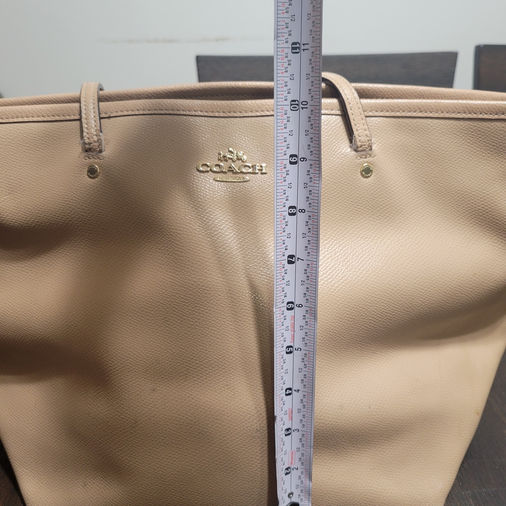 Coach‎ Tan Leather Tote Bag - Picture 2 of 14